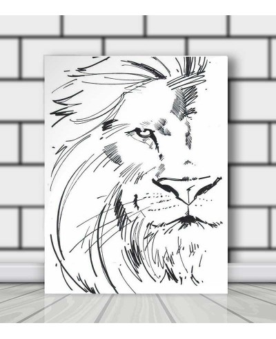 Leão Desenho Minimalista