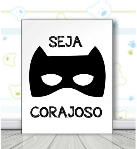 Super Herói Corajoso Minimalista