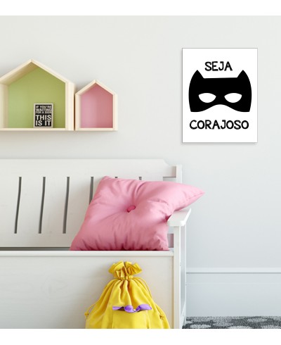 Super Herói Corajoso Minimalista
