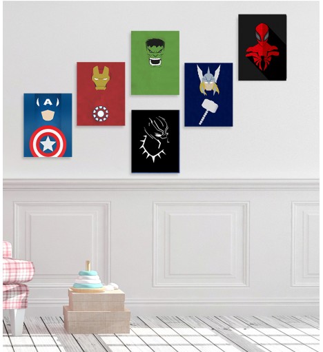 Kit Pôsteres Marvel Heróis