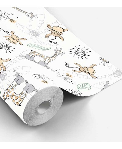 Papel de Parede Bebê Safari Animais Papel de Parede Bebê Safari Animais
