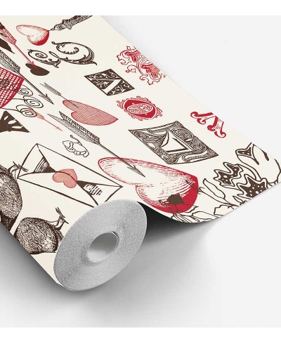 Papel de Parede Paris Com Torre Eiffel e Corações