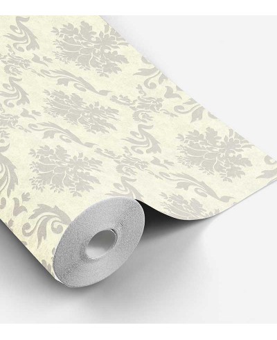 Papel de parede em tons de verde e cinza- Damask 28 Papel de parede em tons de verde e cinza- Damask 28