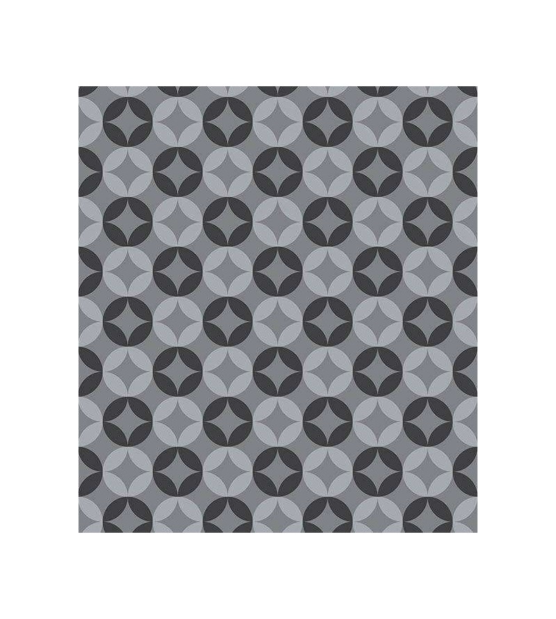 Papel de parede em diferentes tons de cinza - Retro 41