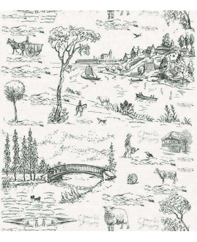 Papel de parede com fundo branco e desenhos em tons acinzentados - Toile 01 Papel de parede com fundo branco e desenhos em tons acinzentados - Toile 01