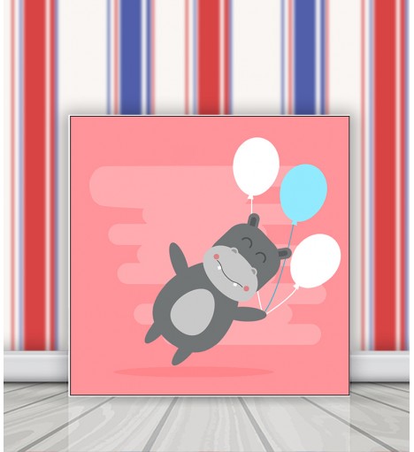 Quadro Hipopótamo Baby