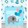 Quadro Elefante Cute com Balões