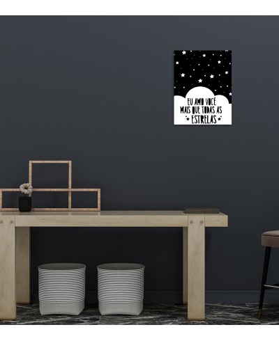 Poster "eu amo você mais que todas as estrelas"