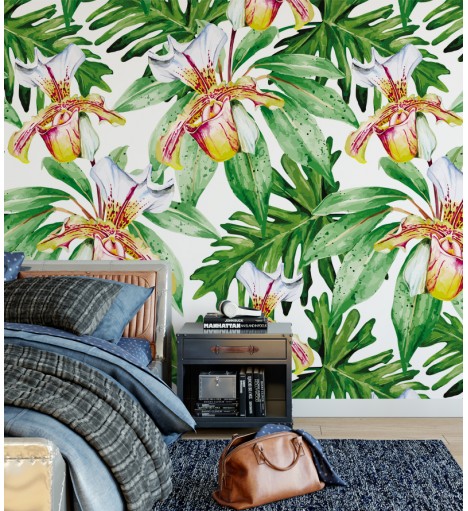 Papel de Parede Fotomural Orquídeas