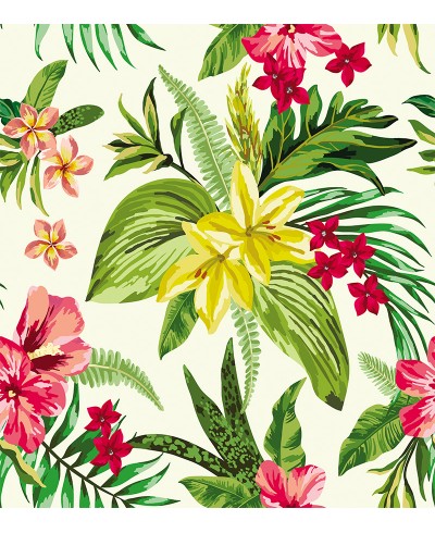 Papel de Parede Fotomural Hibiscos Papel de Parede Fotomural Hibiscos