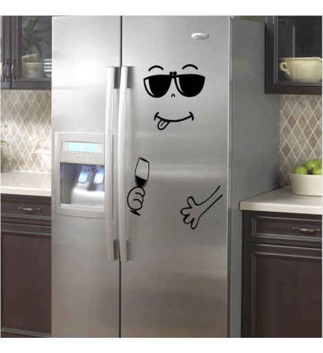 Adesivo Rosto Festeiro para Geladeira