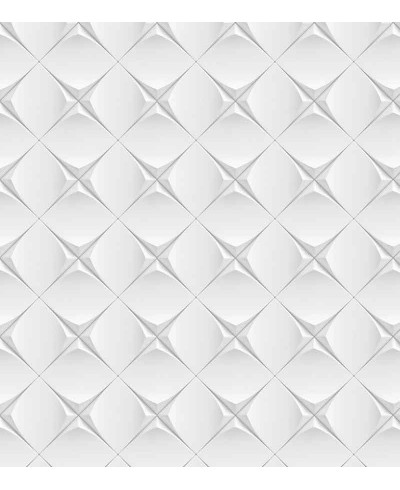 Papel de Parede Moldura Gesso 3D Branco com cinza