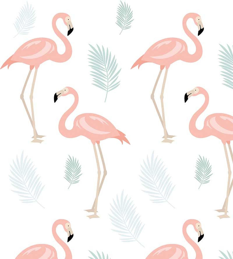 Papel de parede com Flamingos