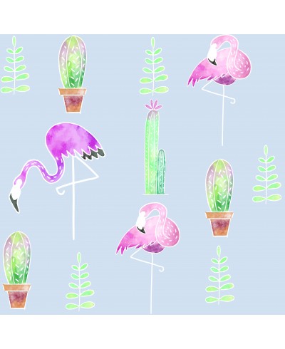 Papel de parede adesivo Tropical Flamingo