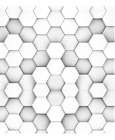 Papel de parede hexágono blocos 3D Papel de parede hexágono blocos 3D
