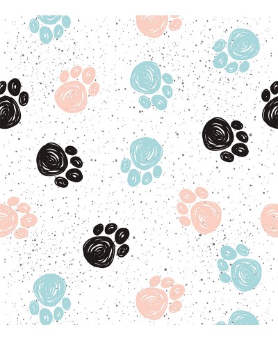 Papel de Parede Temático Patas com Detalhes Coloridos Papel de Parede Temático Patas com Detalhes Coloridos