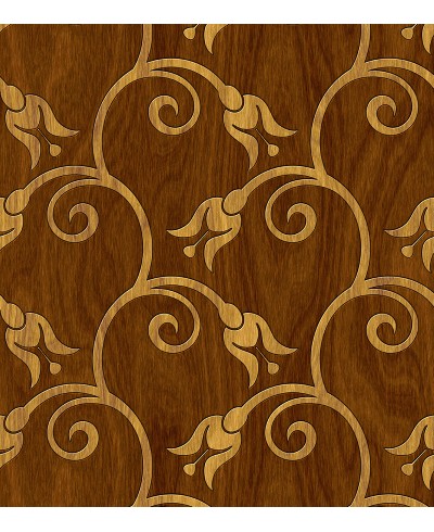 Papel de Parede em Fundo Madeira com Desnhos de Flores Papel de Parede em Fundo Madeira com Desnhos de Flores