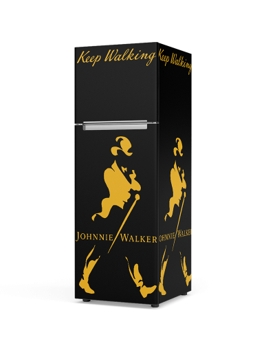Adesivo de Geladeira Johnnie Walker Adesivo de Geladeira Johnnie Walker