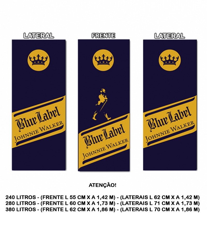 Adesivo de Geladeira Envelopamento Blue Label