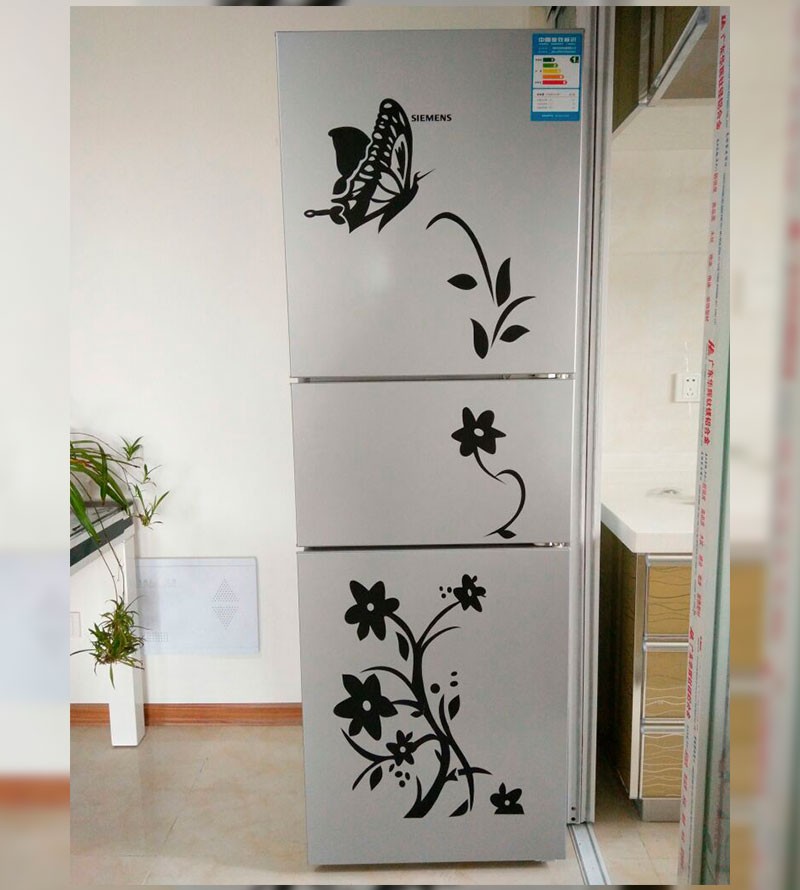 Adesivo Flor Geladeira