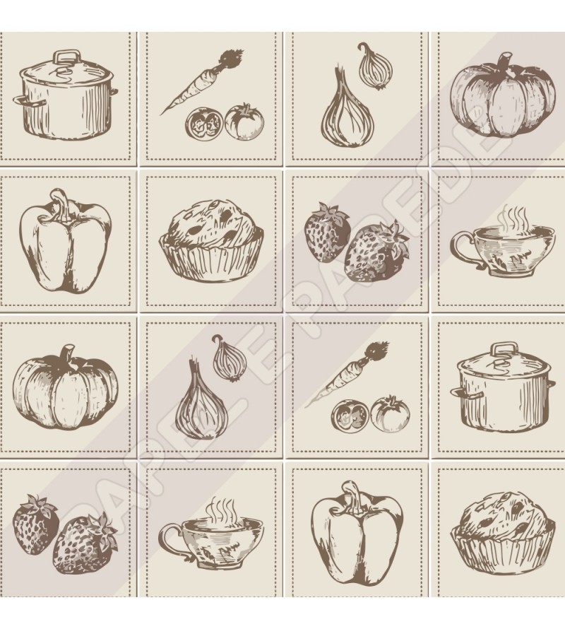 Adesivo Azulejo Alimentos