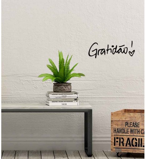 Adesivo auto colante Gratidão