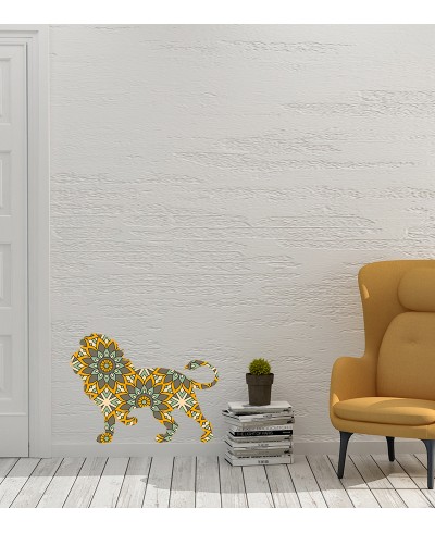 Adesivo Leão Mandala Paisley Adesivo Leão Mandala Paisley