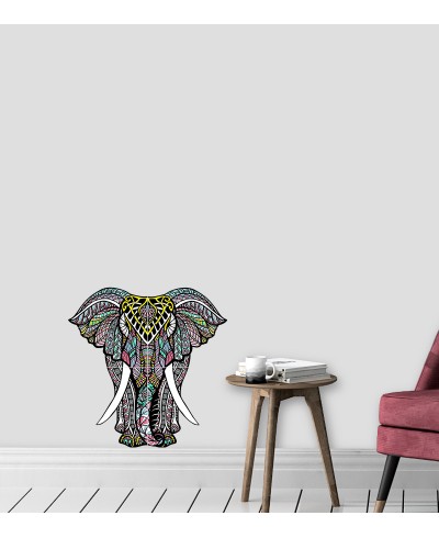 Adesivo Elefante Mandala Paisley