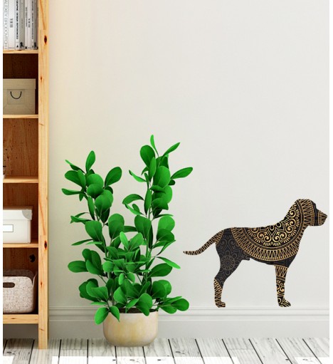 Adesivo Cachorrinho Mandala Paisley