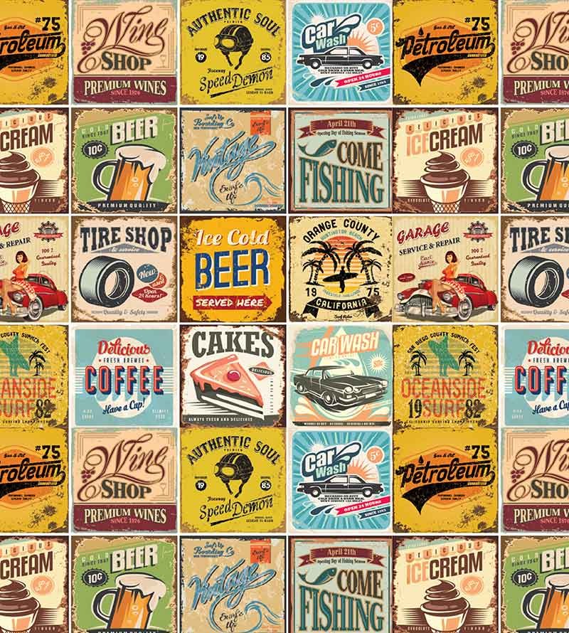 Adesivo Azulejo Retrô Vintage