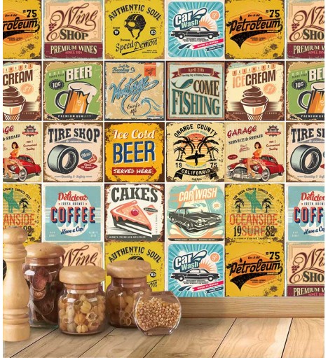 Adesivo Azulejo Retrô Vintage