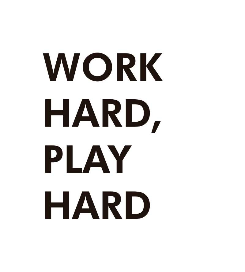 Kit de Quadros Be Brave, Work Hard Play Hard, You Can Do This c/ Moldura