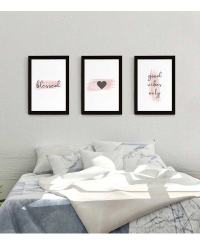 Kit Quadros Blessed, Coração, Good Vibes Only Kit Quadros Blessed, Coração, Good Vibes Only
