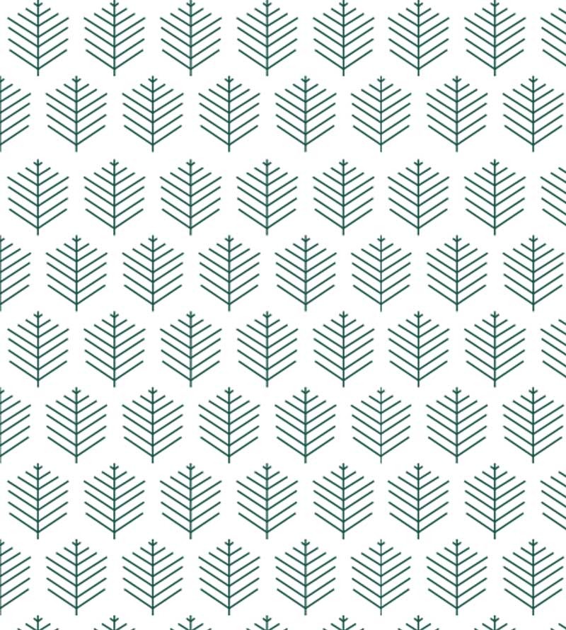 Papel de parede Folhagem geométrica em cores de verde.