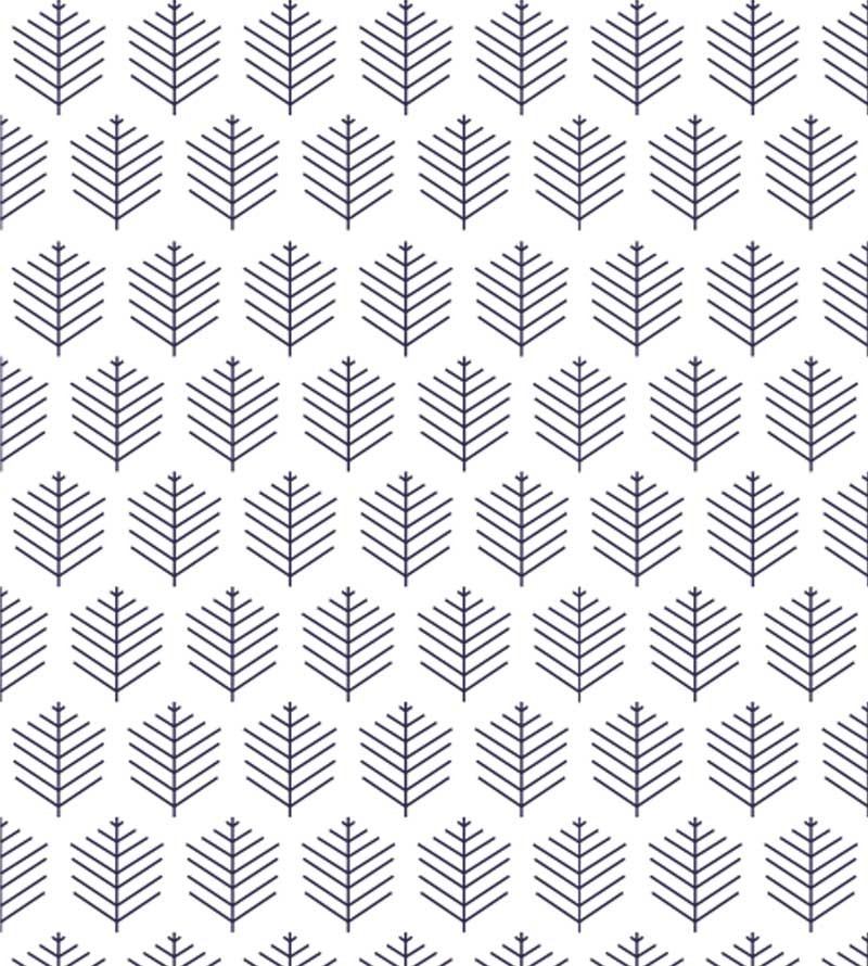 Papel de parede Folhagem geométrica em cores de azul.