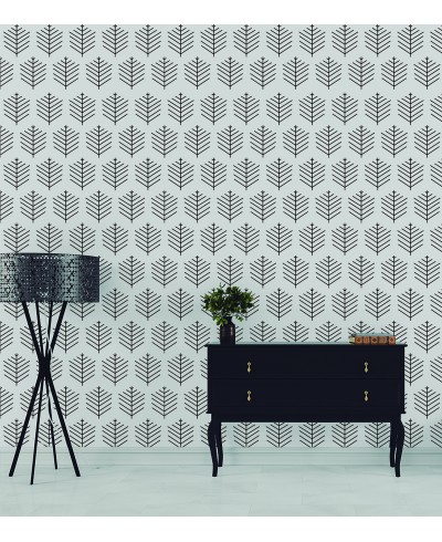 Papel de parede Folhagem geométrica em cores de preto. Papel de parede Folhagem geométrica em cores de preto.