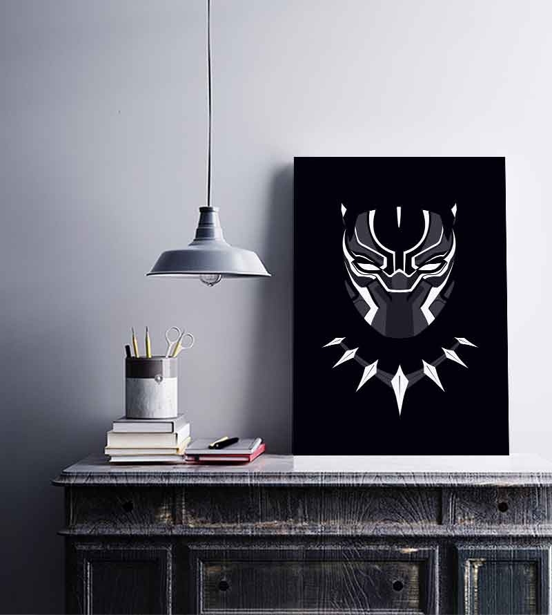Quadro Decorativo Pantera Negra