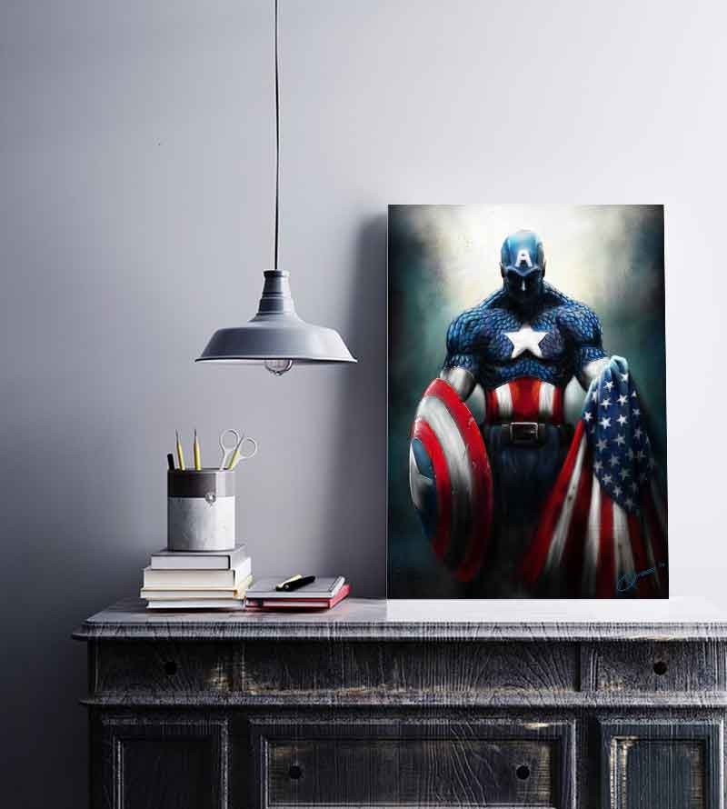 Quadro Arte Capitão américa