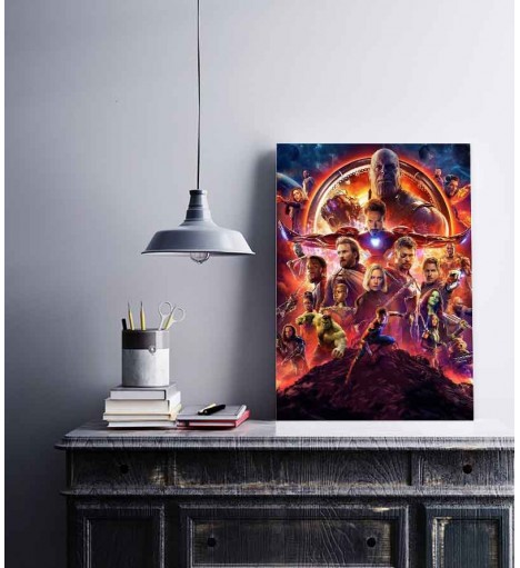 Quadro VINGADORES Guerra Infinita