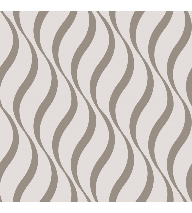 Papel de parede contemporâneo com ondas e fundo cinza