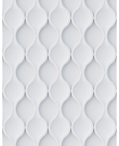 Papel de Parede 3D buracos em tons de branco e cinza