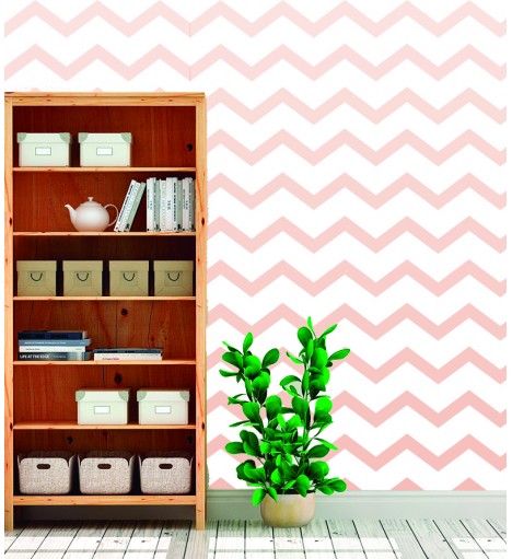 Papel de parede Chevron nude degradê