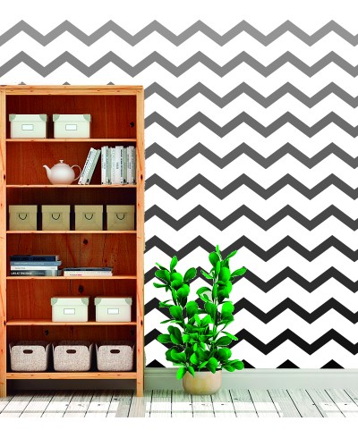 Papel de parede Chevron preto degradê Papel de parede Chevron preto degradê