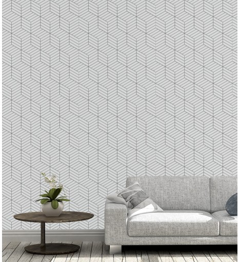 Papel de parede Quadrados listrados