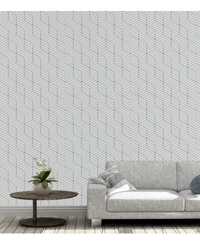 Papel de parede Quadrados listrados Papel de parede Quadrados listrados