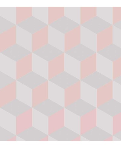 Papel de parede Triangulos 3d Rosa e cinza Papel de parede Triangulos 3d Rosa e cinza