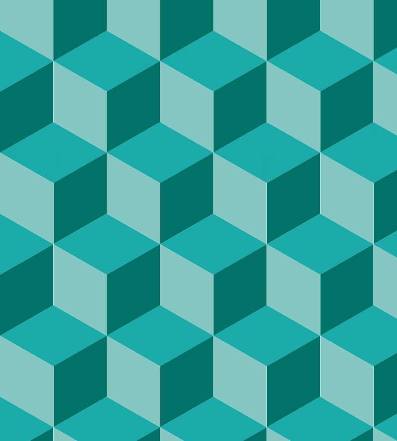 Papel de parede Triangulos 3d Verde