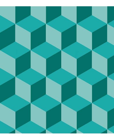 Papel de parede Triangulos 3d Verde Papel de parede Triangulos 3d Verde