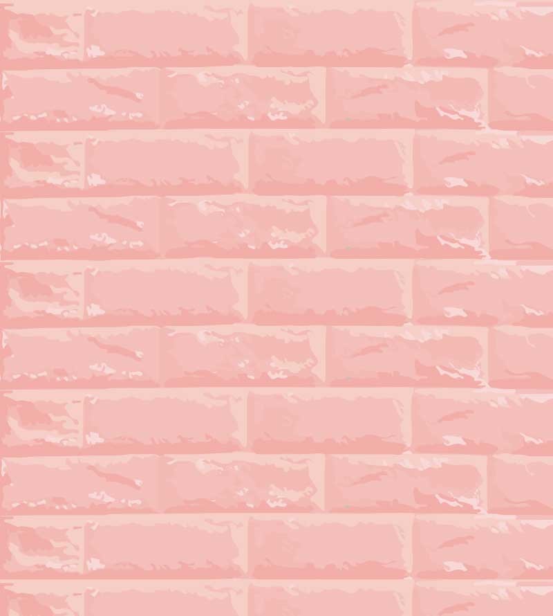 Papel de parede Tijolinhos rosa