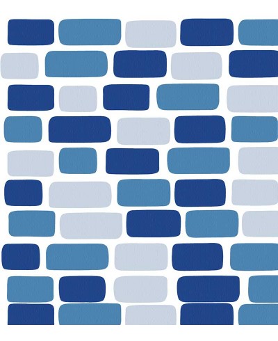 Papel de parede Tijolinhos azul texturizado Papel de parede Tijolinhos azul texturizado